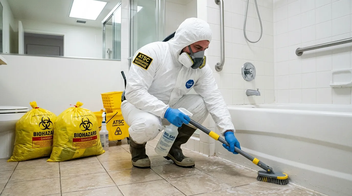 Decontamination equipment deployed for Blood Cleanup in Neenah